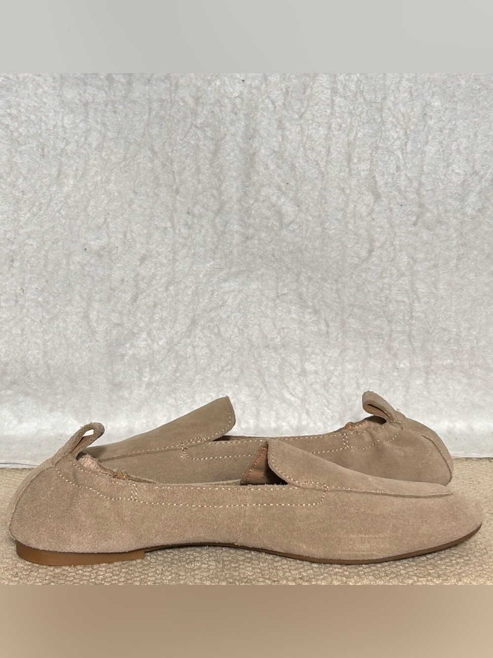 Lucky Brand Womens MyLyndia Tan Suede Bendable Casual SlipOn Loafer Shoes SZ 7M - Picture 6 of 11